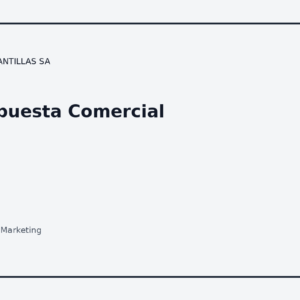 Propuesta Comercial