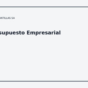 Presupuesto Empresarial