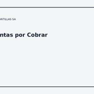 Cuentas por Cobrar