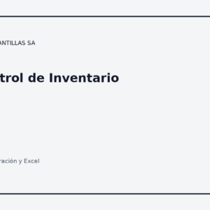 Control de Inventario