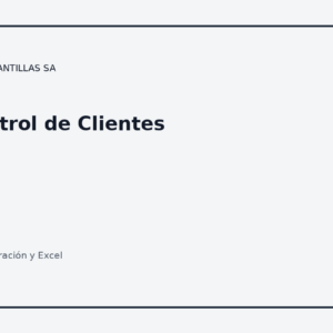 Control de Clientes