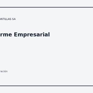 Informe Empresarial
